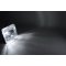 4X6" Crystal Clear Glass Lens Metal Headlight 6k LED HID Light Bulb Headlamp Set