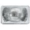 4X6 Stock Glass Lens / Metal Headlight 6000k 6k LED HID Light Bulb Headlamp Set