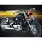 7" Halogen Motorcycle Amber Halo Ring H4 Light Bulb Black Headlight For: Harley