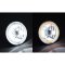5-3/4" Amber LED COB SMD Halo Angel Eye 6000K 6K HID Light Bulbs Headlights Pair