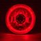 5-3/4" Red LED Halo Halogen Light Bulb Headlight Angel Eye Crystal Clear Set