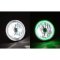 5-3/4" Green LED COB SMD Halo Angel Eye Halogen Light Bulbs Metal Headlights Set