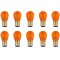 Amber 1157NA Stock Tail Light Rear Brake Stop Turn Signal Lamps Bulbs Box Of 10