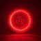 7" Red LED Angel Eye Ring Motorcycle Halo Headlight Blinker Turn Signals Light