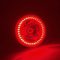 7" Red LED Angel Eye Ring Motorcycle Halo Headlight Blinker Turn Signals Light