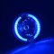 7" Halogen Blue Split LED Halo Ring Angel Eye Headlight Headlamp Light Bulb Pair