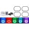 2014-2016 GMC Sierra Truck Multi-Color Changing LED RGB Headlight Halo Ring Set