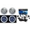 7" SMD White LED Halo Headlights 6K 6000K HID Light Kit Fits 76-15 Jeep Wrangler