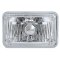 4X6 Amber LED Halo Angel Eye Halogen Headlight Headlamp Bulbs Crystal Clear Pair
