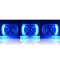 7X6 Blue LED Halo Projector Halogen Crystal Headlights Angel Eye H4 Light Bulbs