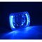 7X6 Blue LED Halo Projector Halogen Crystal Headlights Angel Eye H4 Light Bulbs