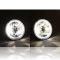 5-3/4 White LED Halo Halogen Light Bulb Headlight Angel Eye Crystal Clear Pair