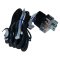 Ceramic H4 Headlight Relay Wiring Harness 2 Headlamp Light Bulb Socket Plugs 7"
