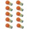 #1157 Amber Stock Tail Light Rear Brake Stop Turn Signal Lamps Bulbs Box Of 10