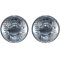 7" Sealed Beam Incandescent Glass Headlight Head Light Headlamp Bulbs Pair New