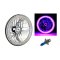 7" SMD Purple LED Halo 60W Halogen Light Headlight Pair Fits 76-15 Jeep Wrangler