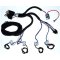 Ceramic H4 Headlight Relay Wiring Harness Headlamp Light Bulb Socket Plugs 5-3/4