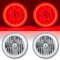 7" COB Red LED Halo Headlights 6K 6000K LED Light Kit Fits 76-16 Jeep Wrangler