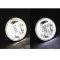 7" White COB LED Halo Angel Eye Headlights 6K 6000K LED Light Bulb Headlamp Pair