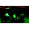 4 Green LED Chrome Modules Motorcycle Car Truck Neon Under Glow Lights Pods Kit