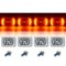 4X6" Amber LED Halo Drl Halogen Headlight Headlamp Light Bulbs Crystal Clear Set