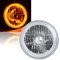 7" H6024 / 6014 Halogen Amber LED Halo Ring H4 Light Bulb Angel Eye Headlight