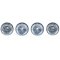 5-3/4" Halogen Sealed Beam Glass Hi & Low Headlight Bulbs H5001 & H5006 Set Of 4