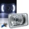 4X6" White LED Halo Projector Crystal Clear Headlight Halogen Headlamp Bulb Each