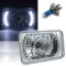 4X6" White LED Halo Projector Crystal Clear Headlight Halogen Headlamp Bulb Each