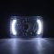 4X6" White LED Halo Projector Crystal Clear Headlight Halogen Headlamp Bulb Each