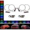 Multi-Color Changing LED RGB Headlight Halo Ring Set For 06-08 Dodge Ram Sport