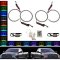 Multi-Color Changing LED RGB Headlight Halo Ring Set For 02-05 Dodge Ram Sport