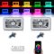 4X6" BLUETOOTH Color Change RGB SMD LED Halo Angel Eye Headlight Light Bulb Pair