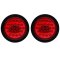 (2) 4" Round Truck Box Trailer Rv Brake Tail Light Turn Signal Red Led Lights