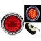 (2) 4" Round Work Truck Trailer Rv Brake Tail Light Turn Signal Red Led Light CH