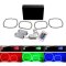 Multi-Color Changing LED RGB Headlight Halo Ring Set For 2011-14 Dodge Charger