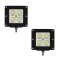 3" LED Flood Light Square Pod Boat Truck Grill Bumper Off Road Pair Fits Jeep