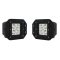 3" LED Square Pod Flush Mount Flood Light Boat Truck Grill Bumper Off Road Pair