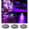 3Pc Purple LED Chrome Accent Module Motorcycle Chopper Frame Neon Glow Light Pod