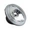 5-3/4" Motorcycle Crystal Halogen Headlight Metal Headlamp Light Bulb For Harley