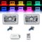 4X6" RF Color Change RGB SMD LED Shift Halo Angel Eye Headlight Light Bulbs Pair