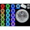 5-3/4" RF RGB SMD Color Change Halo Angel Eye H4 6000K LED Motorcycle Headlight