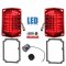 68 69 Chevy El Camino LED Tail Turn Signal Light Lenses w/ Gaskets & Flasher Set