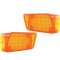 71-72 Chevy & GMC C/K Pickup Truck Amber Park Parking Light Lamp Lens Pair