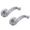 Interior Brushed Aluminum Billet Window Cranks Handle Pair For Dodge Truck