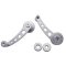 Interior Brushed Aluminum Billet Window Cranks Handle Pair For Dodge Truck