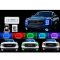 14-16 GMC Sierra Multi-Color Changing LED RGB Headlight Halo Rings BLUETOOTH Set