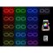 14-16 GMC Sierra Multi-Color Changing LED RGB Headlight Halo Rings BLUETOOTH Set