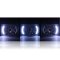 4X6 White LED Halo Projector Crystal Headlamp 6000k HID Headlight Light Bulb Set