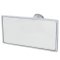 Interior Rectangle Square Chrome Rear View Glass Windshield Mirror Glue On Mount